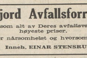 Bilde av Sandefjords Avfallsforretning - 1956